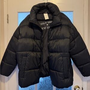 Noize Black Puffer Jacket